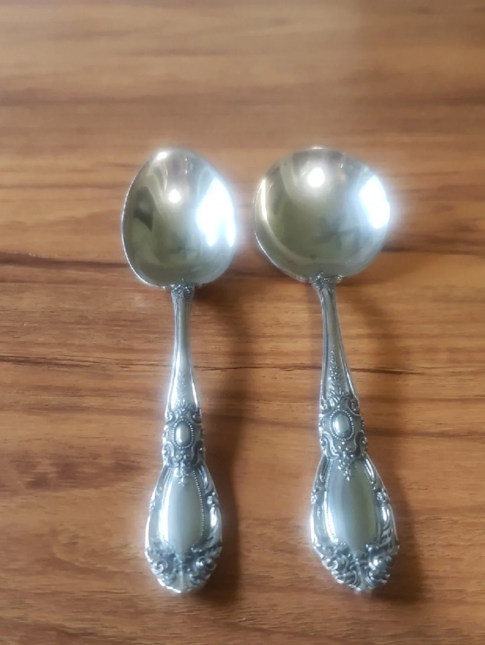 Vintage Towle Sterling Sugar & Cream Soup Spoons, 